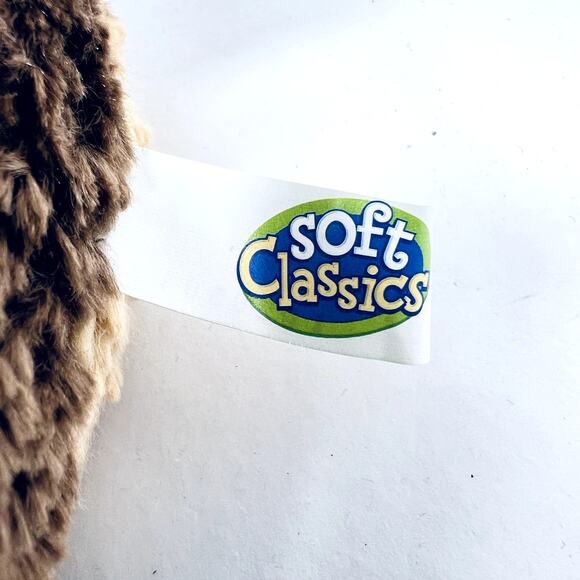 Soft Classics Christmas Moose Reindeer Plush Soft Toy 12" Brown Scarf Santa - Picture 2 of 9